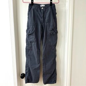 Zara Women’s Blue Gray Cargo Pants, Size 2